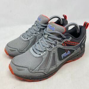 Fila Gray Orange Mesh Running Training Sneakers Mens Size 7